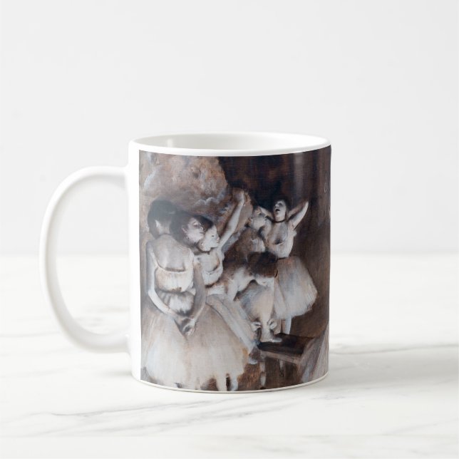 Taza De Café Edgar Degas - Ensayo de ballet sobre el escenario (Izquierda)
