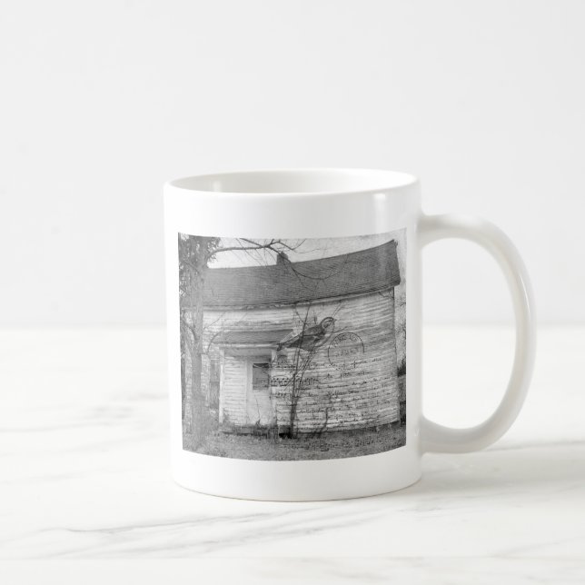 Taza De Café Edición de música de pájaro de casa abandonada (Derecha)