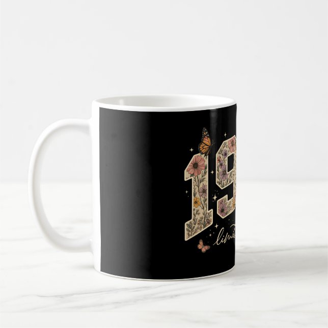 Taza De Café Edición Limitada Cumpleaños 30 Floral 1996 (Izquierda)