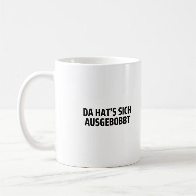 Taza De Café Edificio del cuerpo de Sich Ausgebobbt Lustiges de (Izquierda)