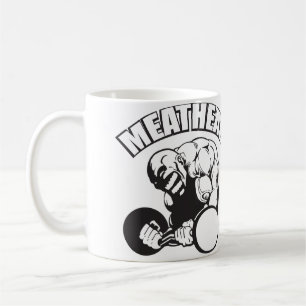 Taza De Café "Edificio del cuerpo" Humor - CABEZA DE CARNE