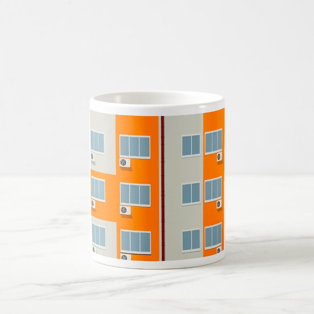 Taza De Café Edificio moderno de apartamentos con aire acondici (Subido por el creador)