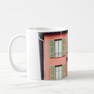 Taza De Café EDIFICIO naranja Y VERDE DE 4 PLANTAS