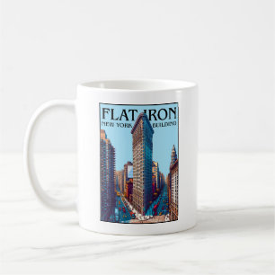 Taza De Café Edificio Plano de Hierro Nueva York