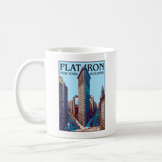 Taza De Café Edificio Plano de Hierro Nueva York (Izquierda)