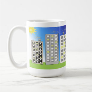 Taza De Café Edificios de oficinas de talla