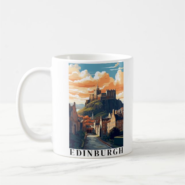 Taza De Café Edimburgo, Escocia Castillo de Edimburgo (Izquierda)