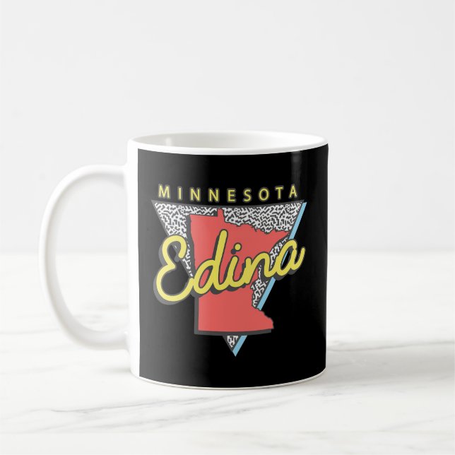 Taza De Café Edina Minnesota Triangle Mn City (Izquierda)