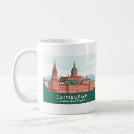 Taza De Café Edinburgh Scotland Reino Unido Pastel Travel