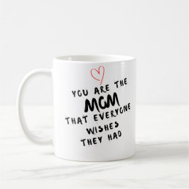 Taza De Café Editable Black and White Mother's Day Coffee Mug
