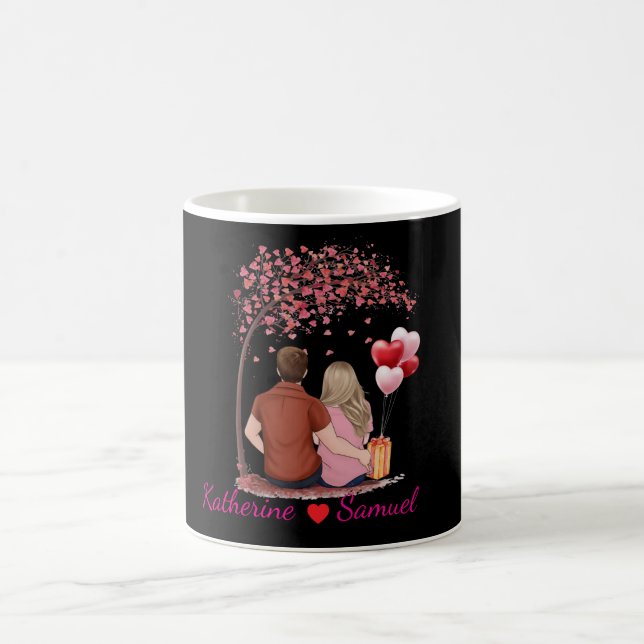 Taza De Café Editable Photo and Name Simple Photo Valentine's  (Centro)