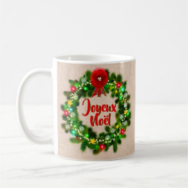 Taza De Café Editar Tasse de texto de joyeux Noël