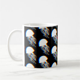 Taza De Café EDM Silhouette de Jellyfish Electrilizante Pattere