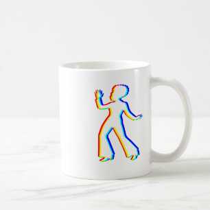 Taza De Café Edm Tricolor - 70 Bailarina - Glitch - Rave St