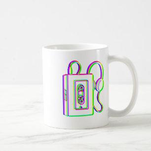 Taza De Café Edm Tricolor - Walkman - Glitch - Estilo Rave Over