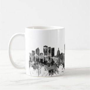 Taza De Café Edmonton Canada Skyline BW