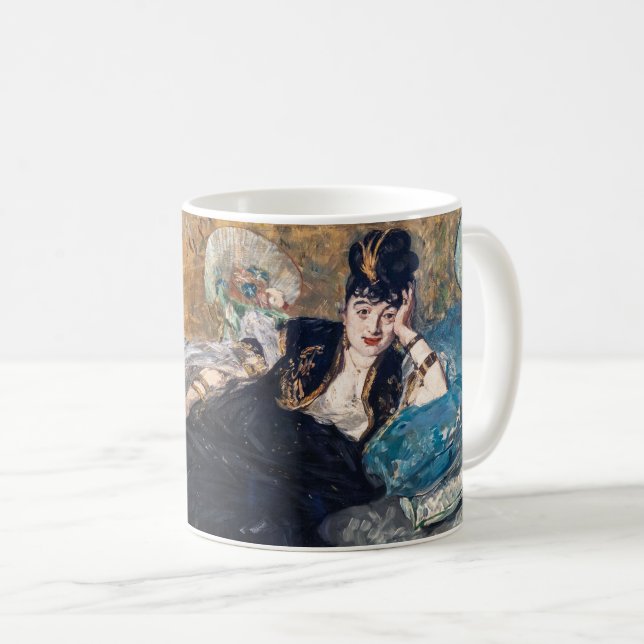 Taza De Café Edouard Manet - Dama con Abanicos (Anverso derecho)