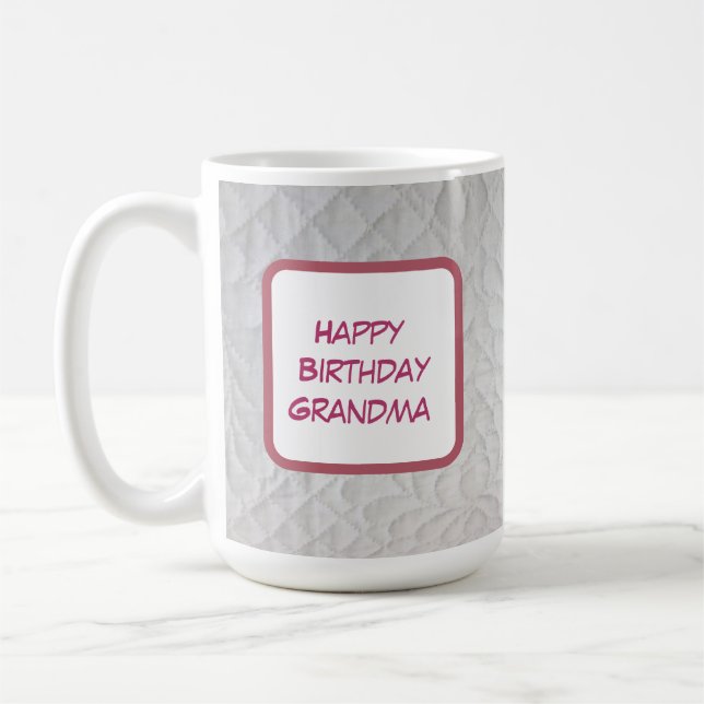 Taza De Café Edredón de cumpleaños para abuela (Izquierda)