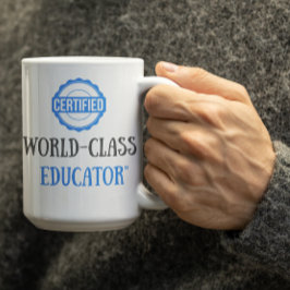 Taza De Café Educador Certificado Personalizable