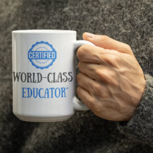 Taza De Café Educador Certificado Personalizable