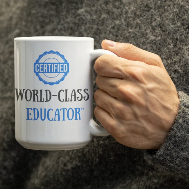 Taza De Café Educador Certificado Personalizable (Subido por el creador)