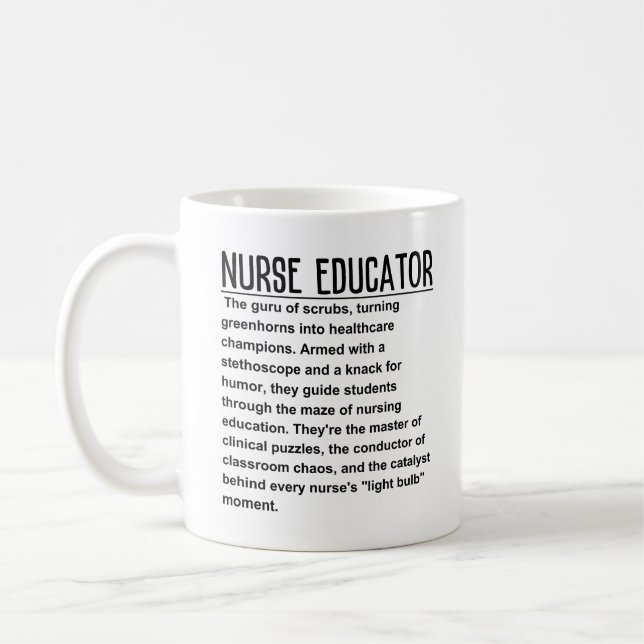 Taza De Café Educador de enfermería (Izquierda)
