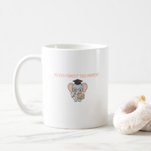 Taza De Café Educador Graduación Elefante Divertido