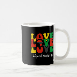 Taza De Café Educadora Especial Ama Groovy Mujeres Historia Neg