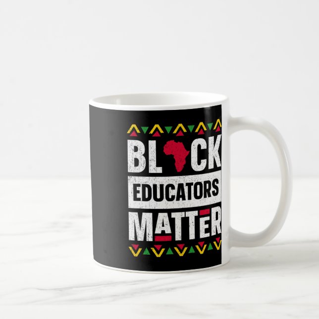 Taza De Café Educadores negros problema profesor de historia ne (Derecha)