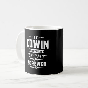 Taza De Café Edwin Personalized Name Birthday Gift