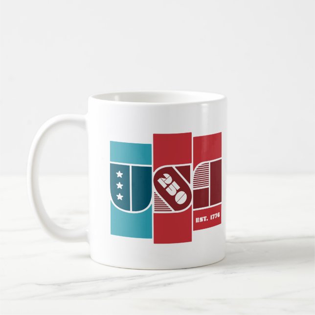 Taza De Café EE. UU. 250.º aniversario (Izquierda)