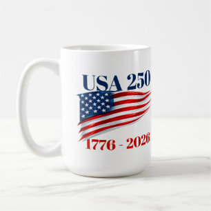 Taza De Café EE. UU. 250 años de independencia 1776 2026