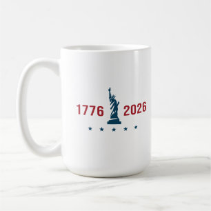Taza De Café EE. UU. 250 Libertad 1776 2026 Patriótico