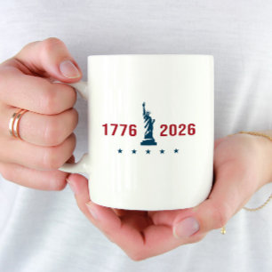 Taza De Café EE. UU. 250 Libertad 1776 2026 Patriótico 