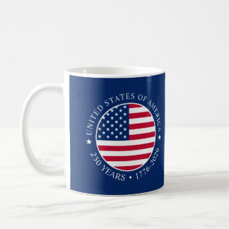Taza De Café EE. UU. 4 de julio Día de la Independencia 250 año