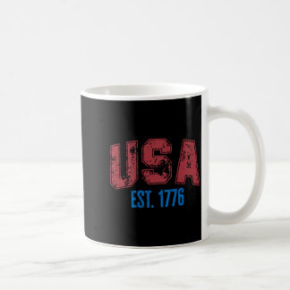 Taza De Café EE. UU. EST 1776 Patriótico Día de la Independenci