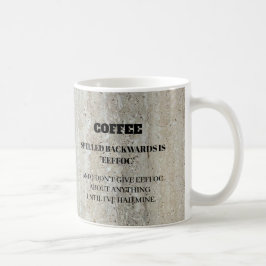 Taza De Café Eeffoc es un café divertido que se espolea hacia a