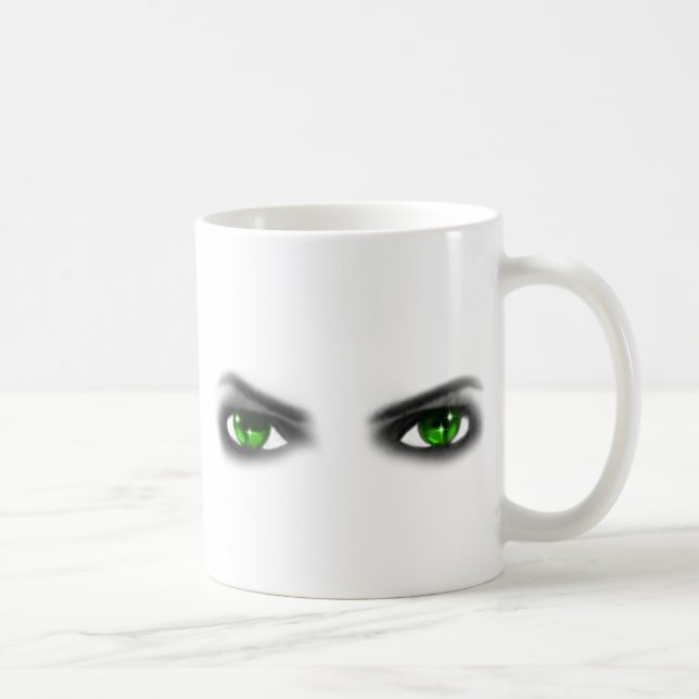Taza De Café Eerie Green Eyes (Derecha)