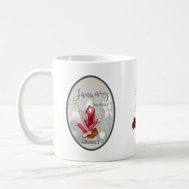 Taza De Café Efectivo y flor de enero 2 (Izquierda)