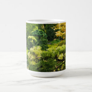 Taza De Café Efecto de pintura de jardín japonés Paisaje