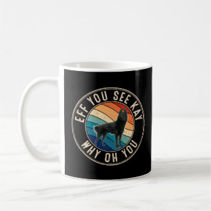 Taza De Café Eff Ves Kay Retro 80 Schipperke