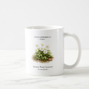 Taza De Café Efímeras de primavera de Japón – Anémona japonesa 