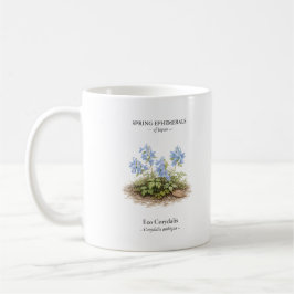 Taza De Café Efímeras de primavera de Japón – Corydalis de Ezo