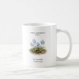 Taza De Café Efímeras de primavera de Japón – Corydalis de Ezo