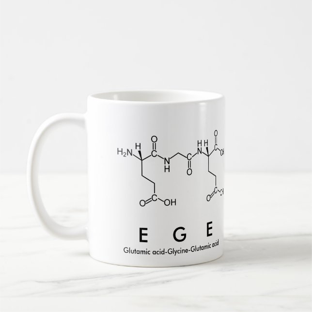 Taza De Café Ege peptide name mug (Izquierda)