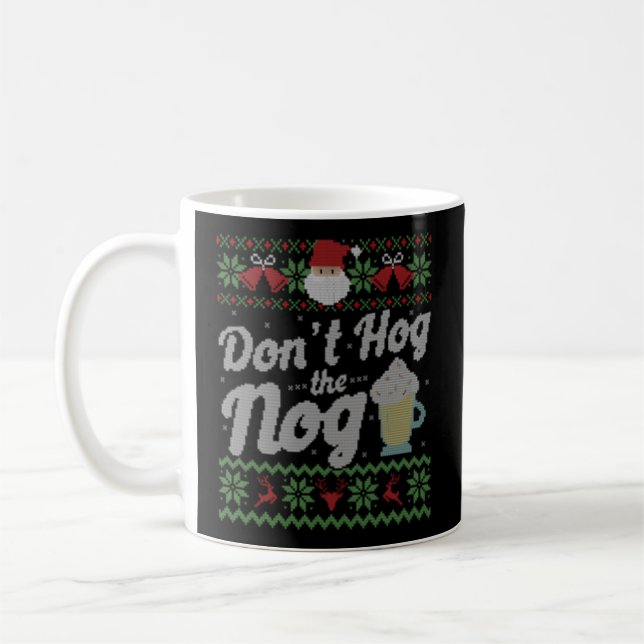 Taza De Café Eggnog Nog Ugly (Izquierda)