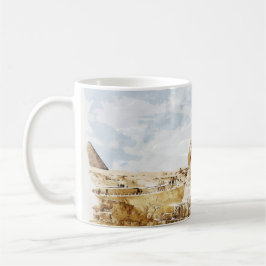Taza De Café Egipto Esfinge Giza Pyramids Bella Artes viajero