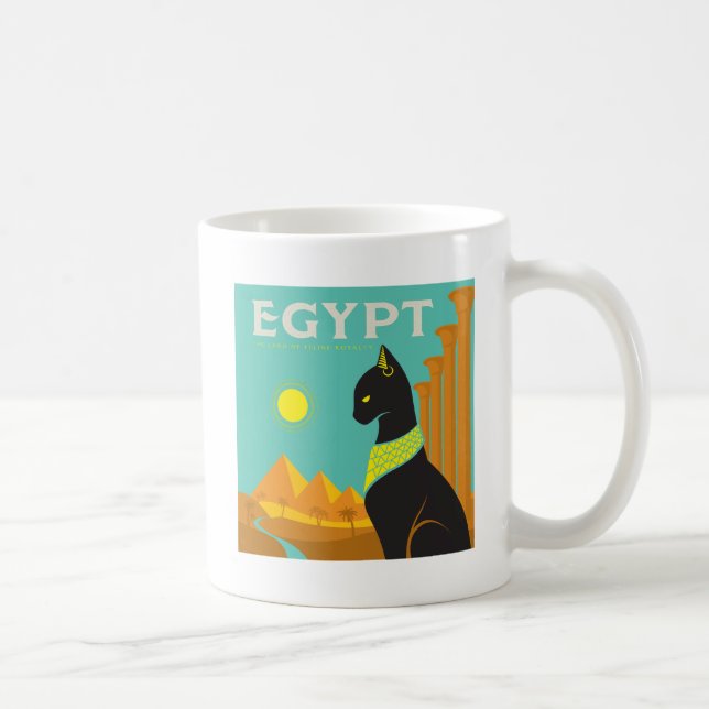 Taza De Café Egipto | Tierra de realeza felina (Derecha)