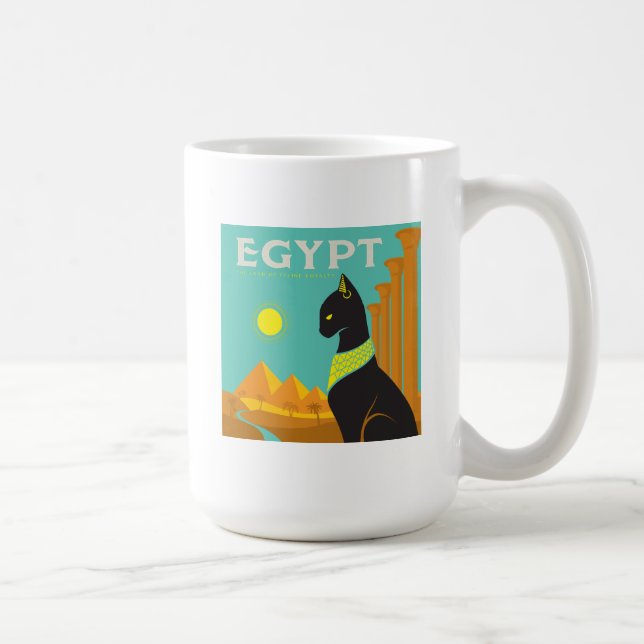 Taza De Café Egipto | Tierra de realeza felina (Derecha)