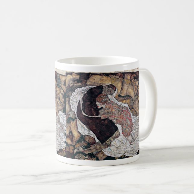 Taza De Café Egon Schiele , “ Death and the Maiden ” (Anverso derecho)
